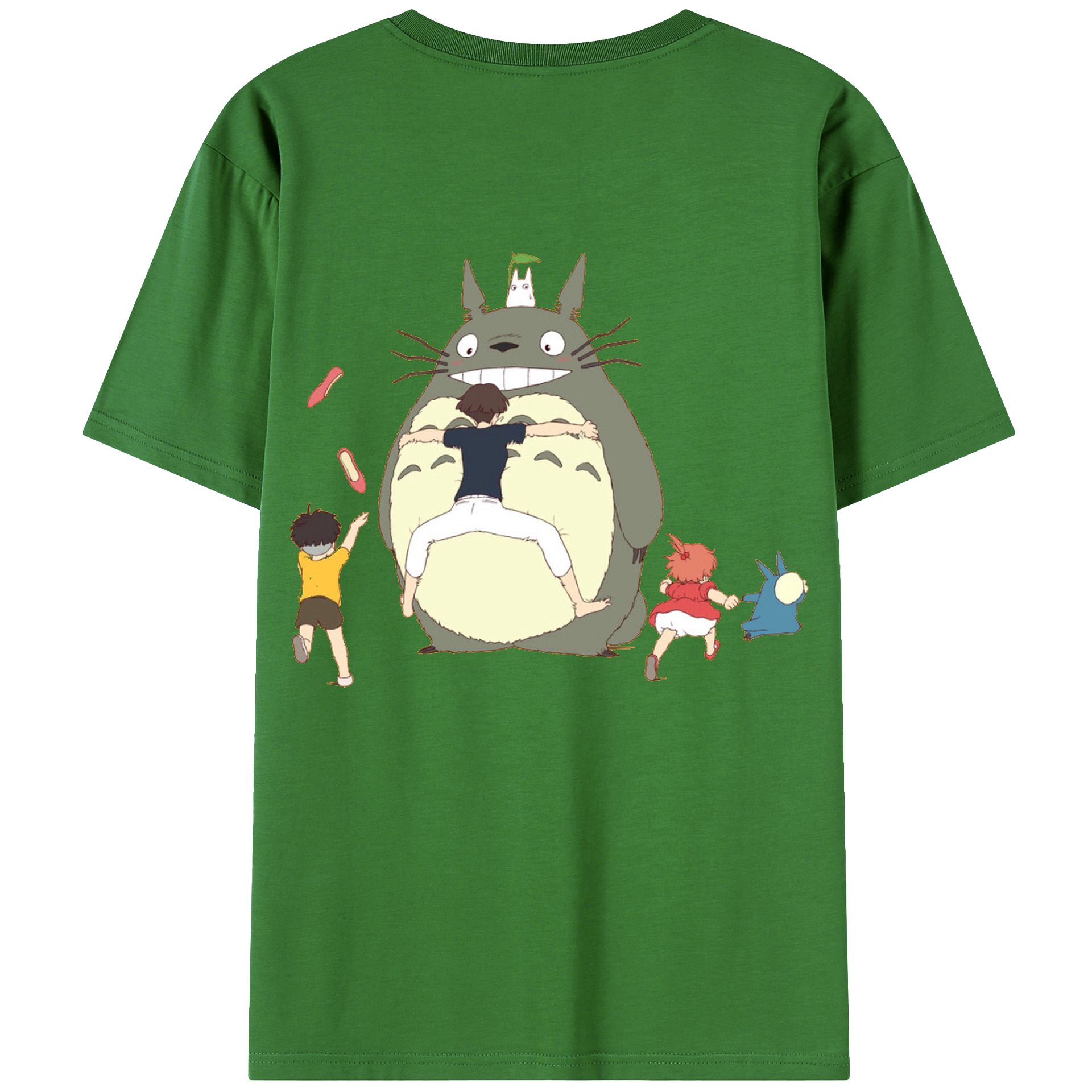 （画像用） となりのトトロ 草壁メイ 草壁サツキ My Neighbor Totoro Satsuki Kusakabe Mei Kusakabe レディース半袖Tシャツ(バックプリント)